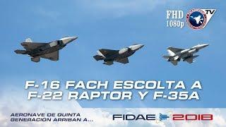 Arribo de F-22A Raptor, F-35A Lightning II, KC-135R y KC-10 Extender de la USAF a FIDAE 2018