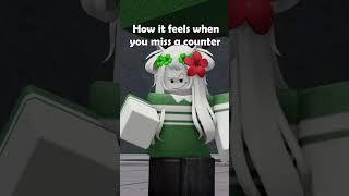 How it feels when miss a counter in TSB | Roblox The Strongest Battlegrounds Short Meme