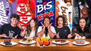 O ÚLTIMO A PARAR DE COMER CHOCOLATE GANHA!!! *Família Loures vs TikTokers 2023 -  Ep 2