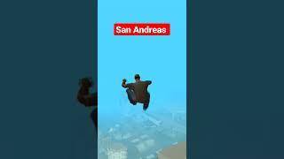 Evolution of Falling in Gta #gtafailsfunnymoments #gtashorts #definitiveedition