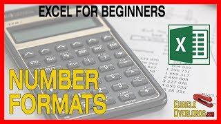 Number formats in Excel - Microsoft Excel for Beginners