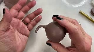 Hand Formed Hollow Objects, Polymer Clay Pinch Pot Part 2