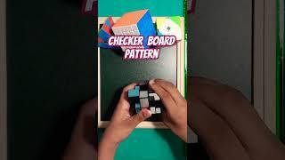 How To Make Checker Board On Mirror Cube [] Checker Board Pattern Kaise Banaye #mirrorcube #cubegame
