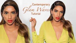 Contemporary Modern Glam Waves... Very Easy! - HAIR TUTORIAL | ARIBA PERVAIZ