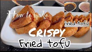 CRISPY fried Tofu Recipe  // COOKING VLOG // EgyPino SaraHima Vlog