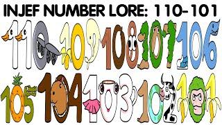 인제프 넘버로어 INJEF Number Lore 101-110 Alphabet Lore Sprunki + ITALIAN BRAINROT ANIMALS meme