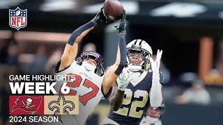 Tampa Bay Buccaneers vs. New Orleans Saints | 2024 Week 6 Game Highlights