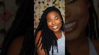 I love this glam look  #makeup #naturalhair #fauxlocs