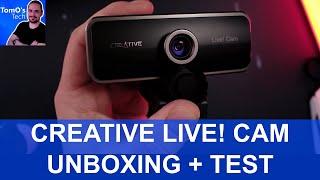 Creative Live! 1080p Sync Cam Unboxing & Test #webcamreview