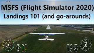 Flight Simulator 2020 - Landing tutorial Cessna 152 (AH VFR/private pilot level training, lesson 5.)