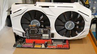 РЕМОНТ ASUS DUAL GTX 1060, ищем неисправную банку памяти тепловизором)