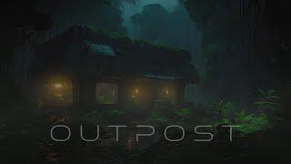 O U T P O S T  -  Relaxing Futuristic Ambient with Immersive 3D Rain [4K] RELAX | STUDY | SLEEP