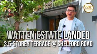 Singapore Landed Property Home Tour | 3.5-Storey Terrace @ Shelford Road | Watten Estate | For Sale