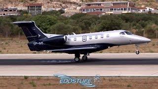 Embraer EMB-505 Phenom 300 SP-MSG Close-up Landing - Split Airport LDSP/SPU