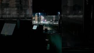 Riding Yamanote line subway at night during the rain #tokyo #cyberpunk #bladerunner #travel #japan
