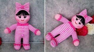 Anyone Can Make This Doll/Making a Doll from Socks