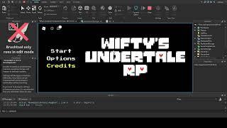 Roblox Undertale RP WIP #1 (Menu System)