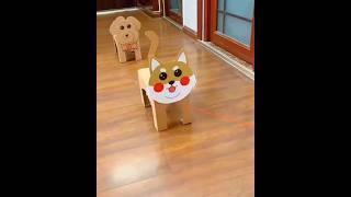 How to make cute toys out of cardboard box DIY  | cat and dog diy papercraft #tutorial