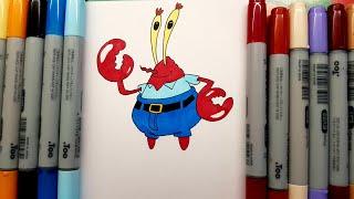 Mr. Krabs Drawing | SpongeBob SquarePants #Shorts #spongebob #mrkrabs