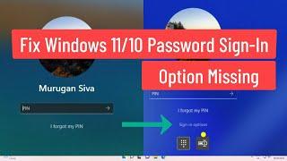 Fix Windows 11/10 Password Sign-in Option Missing