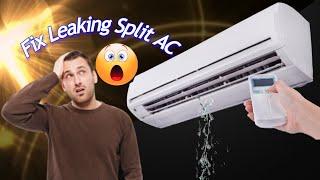 Fix Leaking Split System Air Conditioner || How To Fix Wall Air Conditioner AC Water Leak