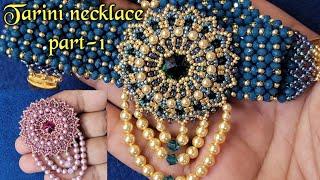 Tarini necklace (pendant) tutorial part-1/beaded jewelry making