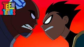 Robin Argues With Cyborg - Teen Titans (Divide & Conquer)