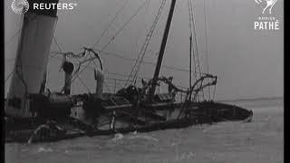 Mersey pilot boat runs aground, and Polish ship, Pilsudski, is sunk (1939)