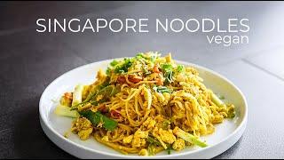 Vegan Singapore Noodles Recipe | Cantonese Curry Rice Noodles