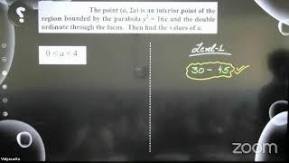 Parabola L-06 | 21-11-2024 | Pulkit sir | Math's 11th B1 FTB JEE  | VSA