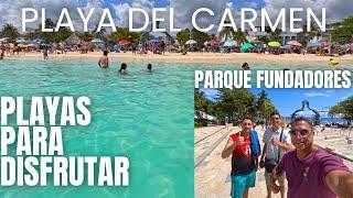 Playa del Carmen , Parque fundadores , paseo por la quinta 2 marzo