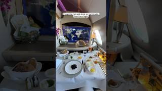 Emirates A380 First Class - Everything I ate and drank 