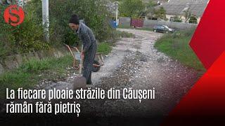 La fiecare ploaie străzile de pe pantă din Căușeni rămân fără pietriș