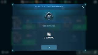 War Robots Workshop level 20 reward