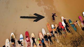 The most Incredible Foil Surfing take off! Tidal Bore 