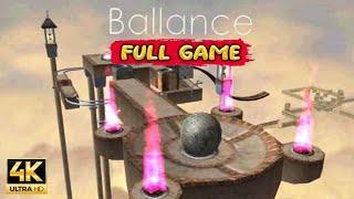 BALLANCE Gameplay Walkthrough FULL GAME [4K ULTRA HD] - No Commentary