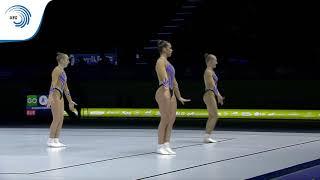 MERKULOVA, STEFU & TIKHONOVA (RUS) - 2019 Aerobics Junior European Champions,