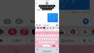 iMessage Prank from Facemoji Keyboard - Best way to ask a girl to be your gf!