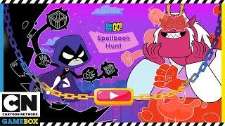 Teen Titans Gameplay | Spellbook Hunt – NEW GAME!! | Cartoon Network GameBox