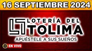 Resultado LOTERIA DEL TOLIMA LUNES 16 de septiembre 2024