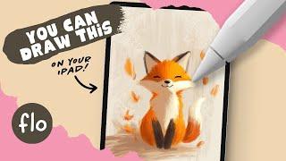 Anyone Can Draw This Cute Fox - Tutorial for PROCREATE