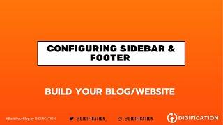 How to Configure Sidebar & Footer