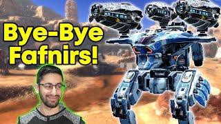 CRAZY! 500% DMG Bye Bye Fafnirs SNOWSTORM SIREN Hel Snaer | War Robots Update 7.7.7 MK3 Gameplay WR