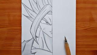 How to draw Beast Gohan ( Dragon Ball ) | Gohan Beast step by step | easy tutorial