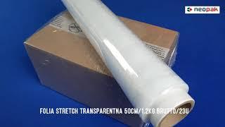 Folia stretch transparentna 50cm 1 2kg brutto 23u