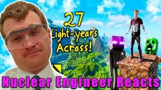 Does Minecraft REALLY go on for LIGHT YEARS?- Nuclear Engineer Reacts to Corridor Crew