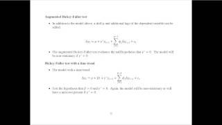 Time Series ARIMA Models