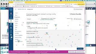 Upload a Packet Tracer running config to a Canvas Assignment