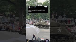 This is actual, unedited footage of Trump’s parade 