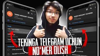  TEKIN TELEGRAM UCHUN USA VA ANGLIYA NOʻMER OLISH.